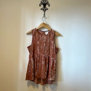 🔴 KNOX ROSE suede like, spandex, loose fit, flow, Tank Top Size L